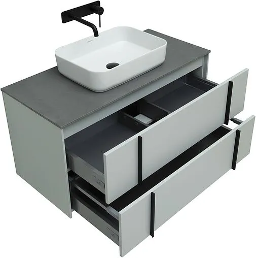 Тумба-умывальник подвесная Allen Brau Reality 100 папирус 1.32007.PWM+