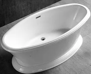 Ванна акриловая отдельностоящая Abber 170x80 AB9289, 1