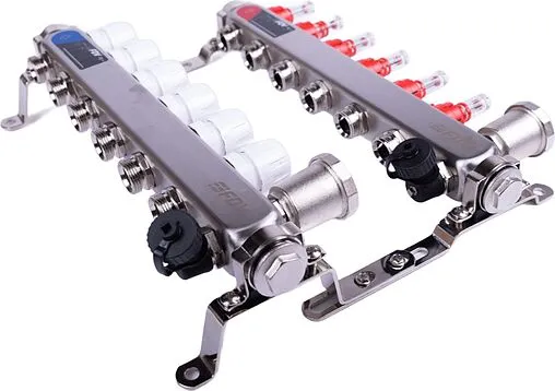 Группа коллекторная с расходомерами 6 отводов 1&quot;в/в x ¾&quot;ек FDV S1103C-2/6