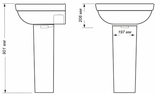 Пьедестал Sanita Идеал белый IDLSAPD01 Пьедестал Sanita Идеал белый IDLSAPD01
