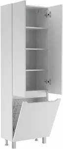 Шкаф-пенал напольный Айсберг Мечта 60 белый DM2502P, 3