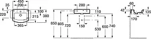 Раковина Roca Hall 45 белый 327624000 Раковина Roca Hall 45 белый 327624000, 2