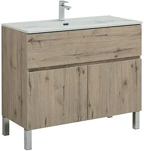 Тумба-умывальник напольная Aquanet Алвита New 70 белый матовый 00303901+00284027, 1