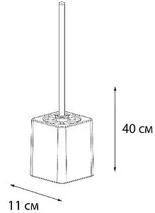 Ёршик для унитаза Fixsen Twist белый с рисунком/хром FX-1569A-5 Ёршик для унитаза Fixsen Twist белый с рисунком/хром FX-1569A-5, 2