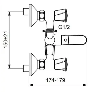 Смеситель для ванны Vidima Life хром BA363AA Смеситель для ванны Vidima Life хром BA363AA, 3