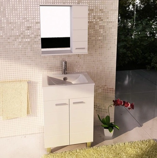 Тумба-умывальник напольная Comforty Модена 60 белый