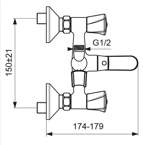 Смеситель для ванны Vidima Life хром BA363AA Смеситель для ванны Vidima Life хром BA363AA