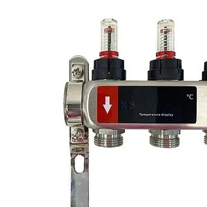 Группа коллекторная с расходомерами 5 отводов 1&quot;в/в x ¾&quot;ек WAAG WG.589.0605, 3
