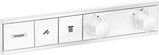 Термостат для 2 потребителей Hansgrohe RainSelect матовый белый 15380700