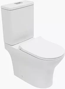 Унитаз-компакт безободковый Aquanet Roll 3.0 C1 Tornado белый Roll 3.0 C1 T+Roll 3.0 C2 T Унитаз-компакт безободковый Aquanet Roll 3.0 C1 Tornado белый Roll 3.0 C1 T+Roll 3.0 C2 T, 1