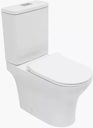 Унитаз-компакт безободковый Aquanet Roll 3.0 C1 Tornado белый Roll 3.0 C1 T+Roll 3.0 C2 T