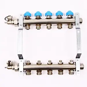 Группа коллекторная без расходомеров 5 отводов 1"н/н x ¾"ек Uni-fitt 456W4305 Группа коллекторная без расходомеров 5 отводов 1"н/н x ¾"ек Uni-fitt 456W4305, 4