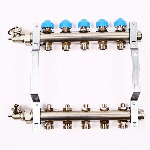 Группа коллекторная без расходомеров 5 отводов 1&quot;н/н x ¾&quot;ек Uni-fitt 456W4305