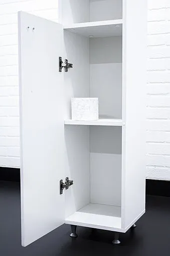 Шкаф-пенал напольный Айсберг Классик 30 L белый DA1007P