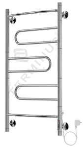 Полотенцесушитель электрический лесенка Terminus Твист П5 901х530 полированная сталь 4660059580227, 2