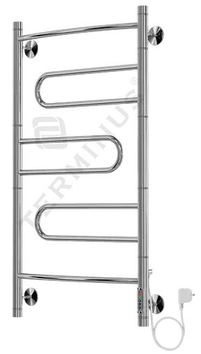 Полотенцесушитель электрический лесенка Terminus Твист П5 901х530 полированная сталь 4660059580227