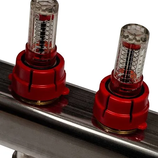 Группа коллекторная с расходомерами 6 отводов 1&quot;в/в x ¾&quot;ек Stout SMS-0927-000006