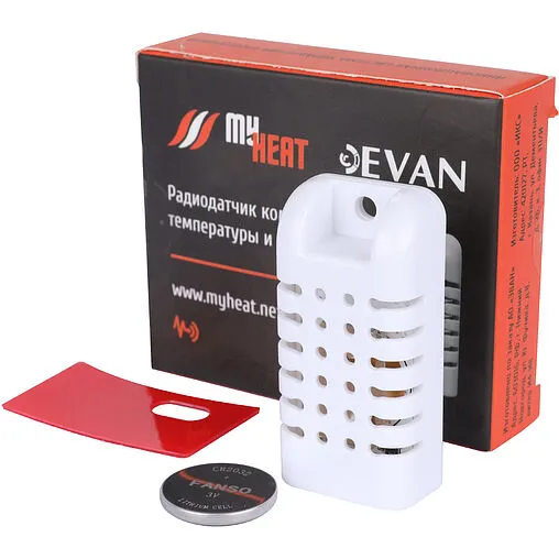 Радиодатчик температуры и влажности комнатный MyHeat 6289