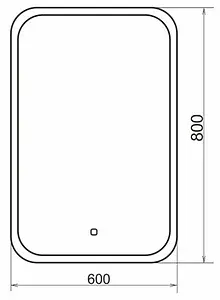 Зеркало с подсветкой Comforty Пион 60 00-00000700CF Зеркало с подсветкой Comforty Пион 60 00-00000700CF, 2