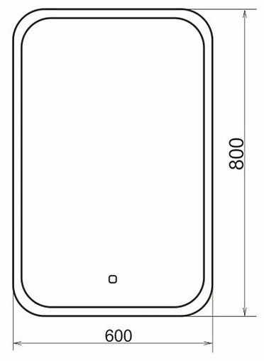 Зеркало с подсветкой Comforty Пион 60 00-00000700CF