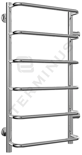 Полотенцесушитель водяной лесенка Terminus Стандарт П6 400х796 б/п 500 полированная сталь 4670030725318