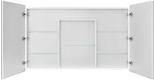 Шкаф-зеркало Aquaton Лондри 120 белый глянец 1A267402LH010, 3