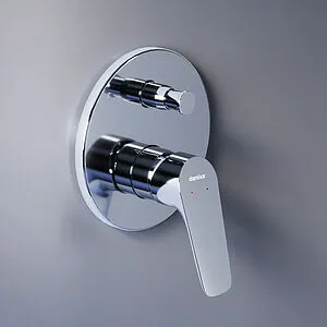 Смеситель для ванны скрытого монтажа Damixa Jupiter хром 777100000 Смеситель для ванны скрытого монтажа Damixa Jupiter хром 777100000, 4