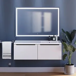 Тумба-умывальник подвесная Uperwood Tanos 120 R белый с графитовыми вставками 291021018 Тумба-умывальник подвесная Uperwood Tanos 120 R белый с графитовыми вставками 291021018, 4