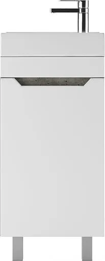 Тумба под умывальник напольный Айсберг Мечта 40 белый/бетон DM2330T