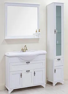 Шкаф-пенал напольный Aquaton Идель 35 R дуб белый 1A198003IDM7R, 4