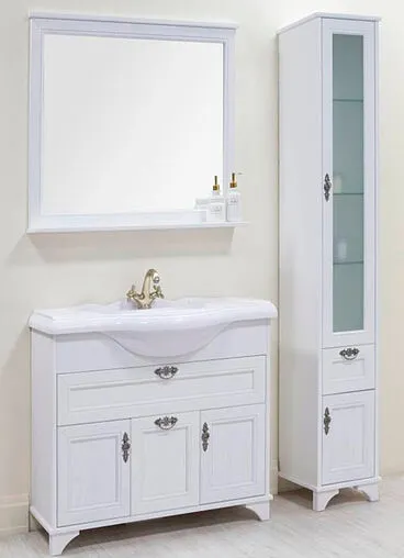 Шкаф-пенал напольный Aquaton Идель 35 R дуб белый 1A198003IDM7R