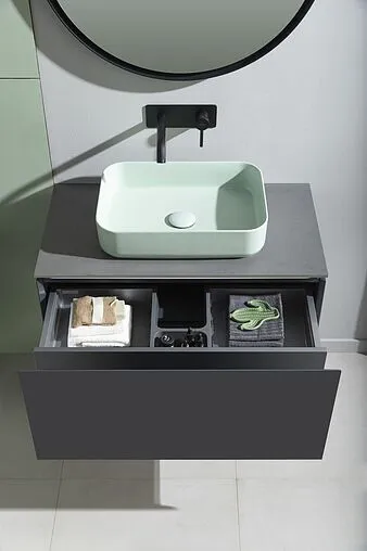 Тумба под умывальник подвесная Allen Brau Infinity 85 антрацит 1.21002.AM