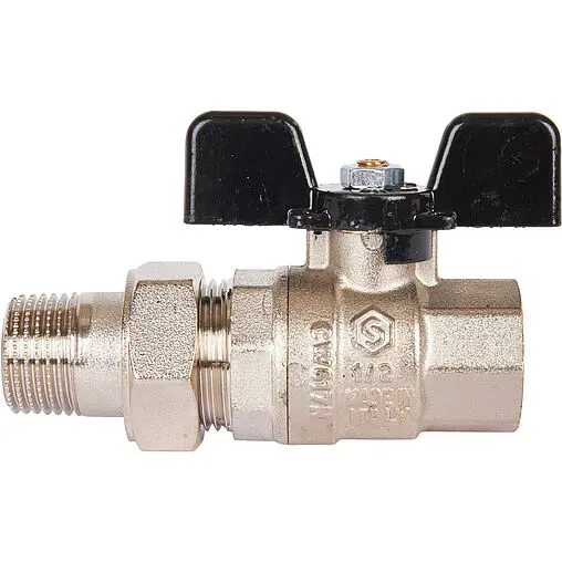 Кран шаровый с американкой ½"в x ½"н Stout SVB-0007-000015