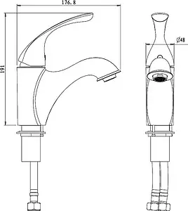 Смеситель для раковины Lemark Intense хром LM5606C Смеситель для раковины Lemark Intense хром LM5606C, 2