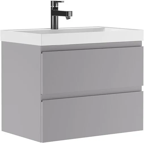 Тумба-умывальник подвесной Домино Graffo 70 светло-серый DGr2420T+4627173210171