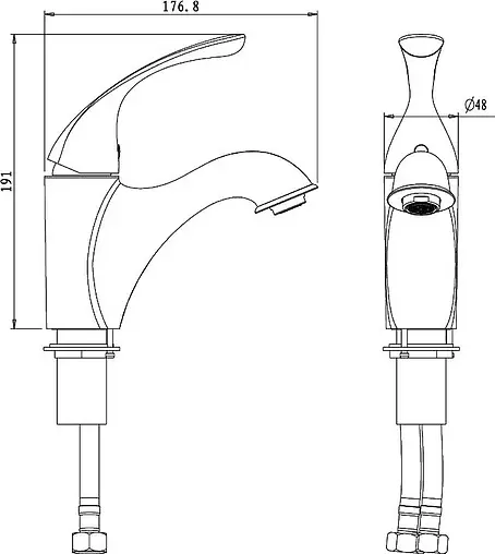 Смеситель для раковины Lemark Intense хром LM5606C