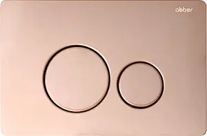 Клавиша смыва для унитаза Abber AC0121RG золото розовое, 1