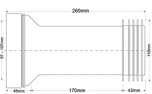 Патрубок для унитаза Mc Alpine MRWC2 Патрубок для унитаза Mc Alpine MRWC2, 2
