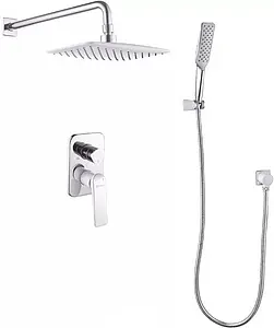 Душевая система со смесителем для душа Lemark Allegro белый/хром LM5929CW Душевая система со смесителем для душа Lemark Allegro белый/хром LM5929CW, 1