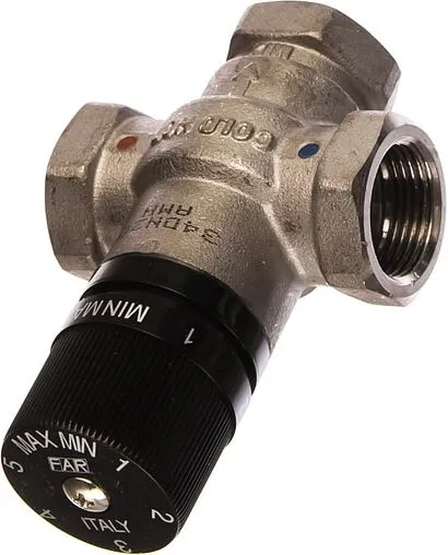 Трехходовой термостатический смесительный клапан ¾&quot; +25...+65°С Kvs 2.6 Far Termo FA 3950 34