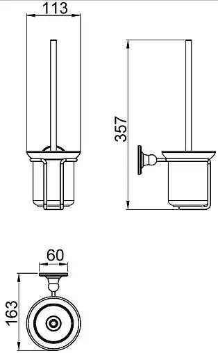 Ёршик для унитаза Timo Nelson хром 150061/00