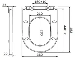 Крышка-сиденье для унитаза с микролифтом Am.Pm Spirit 2.0 белый C707858WH Крышка-сиденье для унитаза с микролифтом Am.Pm Spirit 2.0 белый C707858WH, 2