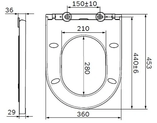 Крышка-сиденье для унитаза с микролифтом Am.Pm Spirit 2.0 белый C707858WH