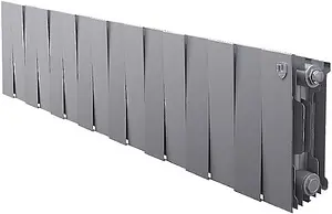 Радиатор биметаллический 16 секций Royal Thermo PianoForte 200 Silver Satin RTPSS20016, 1