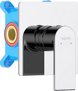 Смеситель для душа скрытого монтажа Aquatek Лира хром AQ1466CR, 1