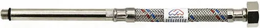 Гибкая подводка для смесителя Monoflex Standart SS 12мм М-10 longer 0.8м x ½&quot;в x М10x1 L100мм Н02510