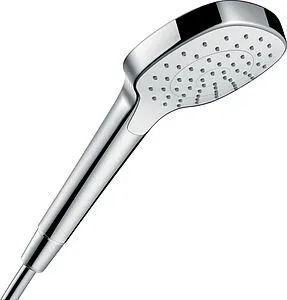 Лейка ручного душа Hansgrohe Croma E 110 1jet EcoSmart хром/белый 26815400 Лейка ручного душа Hansgrohe Croma E 110 1jet EcoSmart хром/белый 26815400, 1