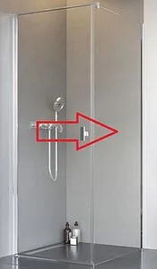 Боковая стенка 900мм прозрачное стекло Radaway NES S1 90 10039090-01-01, 1