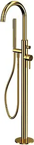 Смеситель для ванны напольный WHITECROSS Y gold золото Y1233GL Смеситель для ванны напольный WHITECROSS Y gold золото Y1233GL, 1