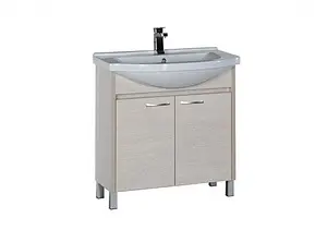 Тумба под умывальник напольная Aquanet Донна 80 дуб белый 00169042, 1